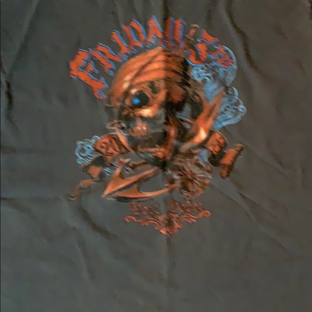 Vintage port Dover tshirt metal rocker skull goth y2k